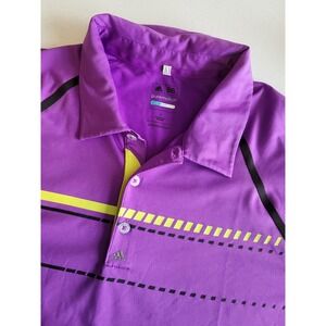 Adidas Puremotion Cool Max Golf Polo Shirt Mens‎ L Purple
